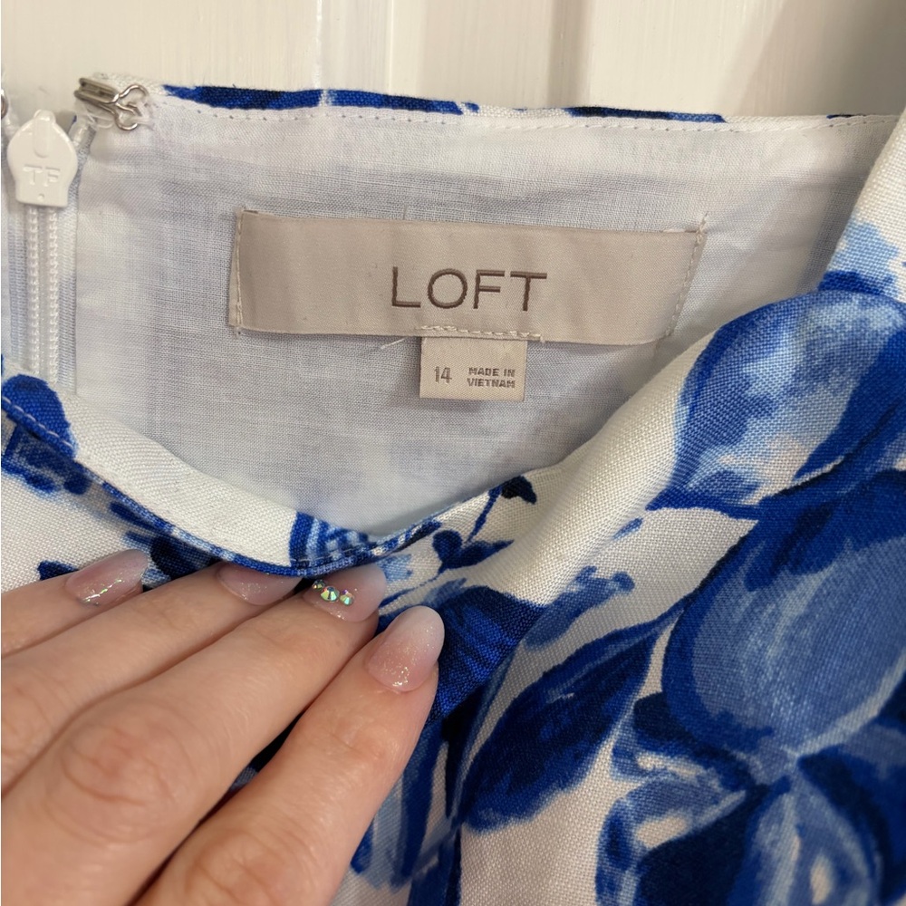 Like New LOFT Linen Blend Dress - Picture 6 of 7